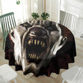 Halloween Clown Print Waterproof Round Tablecloth