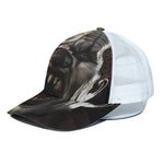 Halloween Clown Print White Mesh Trucker Cap