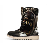 Halloween Clown Print Winter Boots