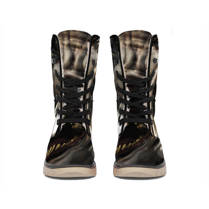 Halloween Clown Print Winter Boots