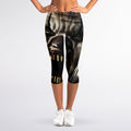 Halloween Clown Print Women's Capri Leggings