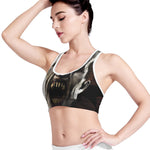 Halloween Clown Print Women's Sports Bra