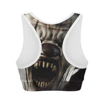 Halloween Clown Print Women's Sports Bra