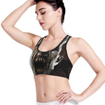 Halloween Clown Print Women's Sports Bra