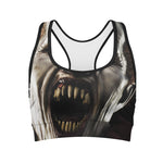 Halloween Clown Print Women's Sports Bra