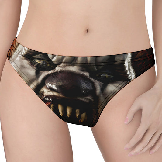 Halloween Clown Print Women's Thong