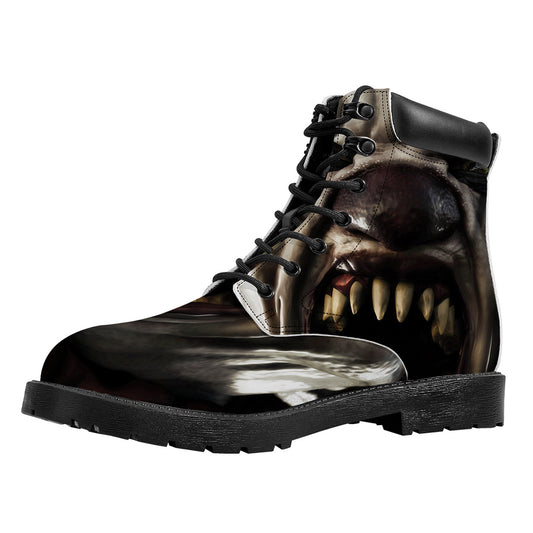 Halloween Clown Print Work Boots