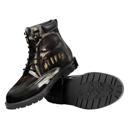 Halloween Clown Print Work Boots
