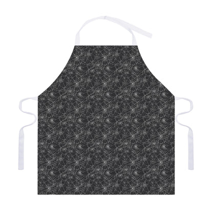 Halloween Cobweb Pattern Print Adjustable Apron