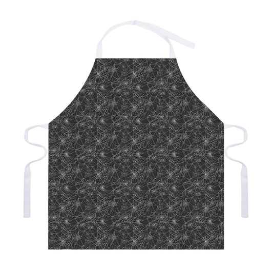 Halloween Cobweb Pattern Print Adjustable Apron