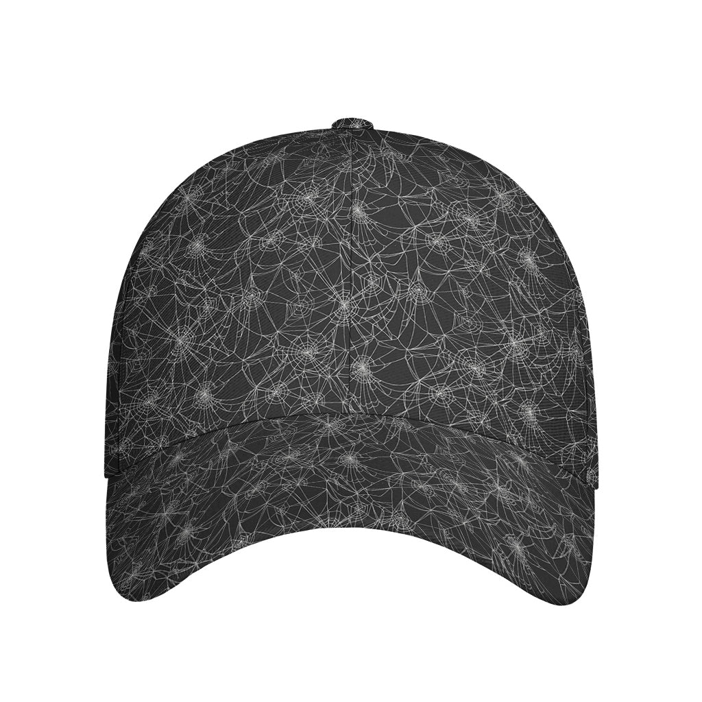 Halloween Cobweb Pattern Print Baseball Cap