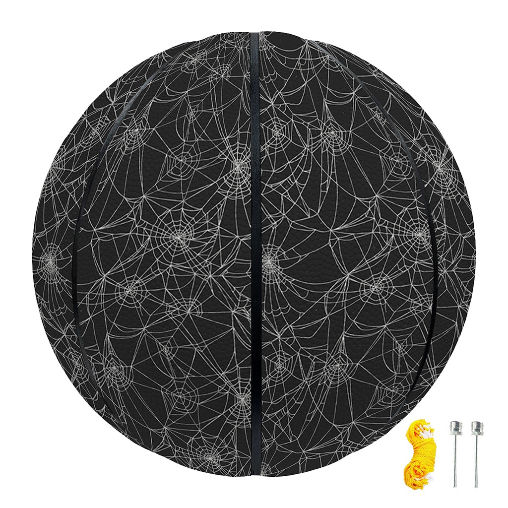 Halloween Cobweb Pattern Print Basketball