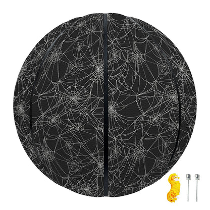 Halloween Cobweb Pattern Print Basketball