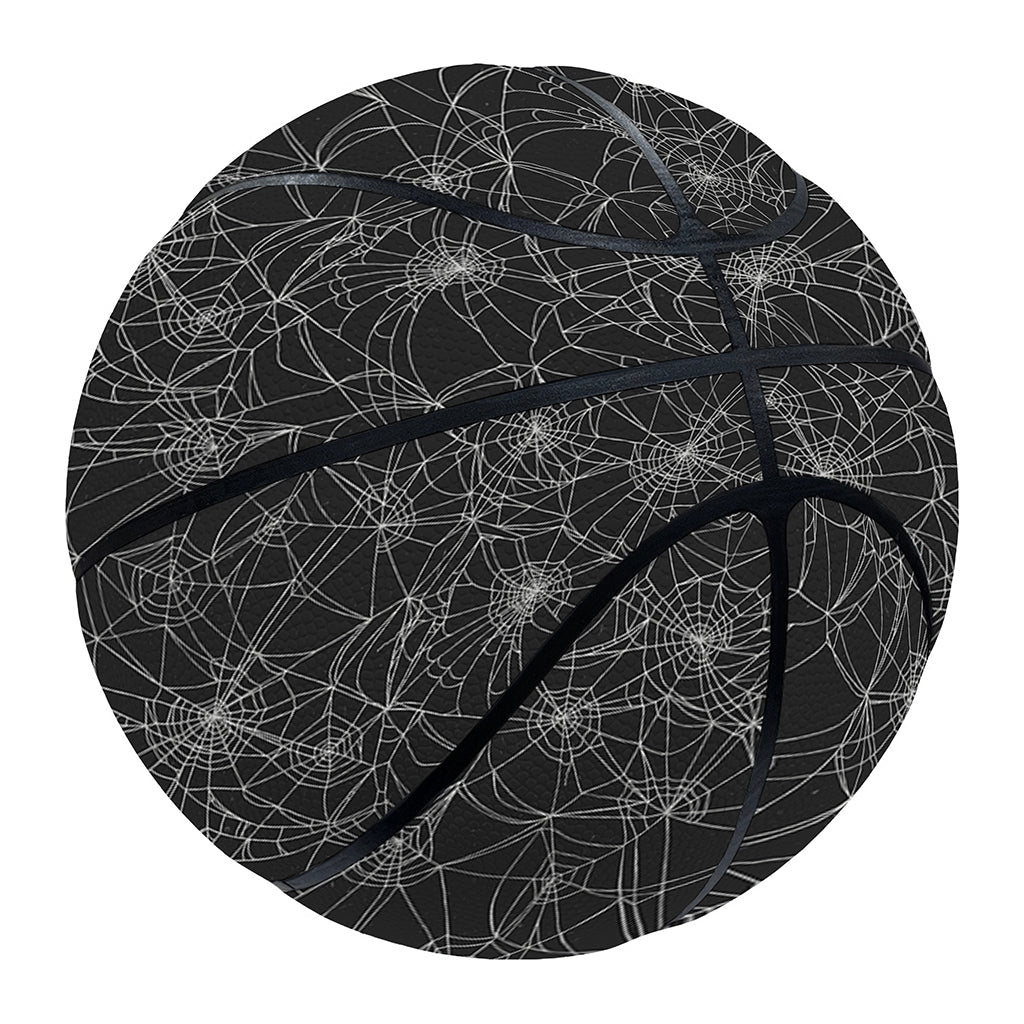 Halloween Cobweb Pattern Print Basketball