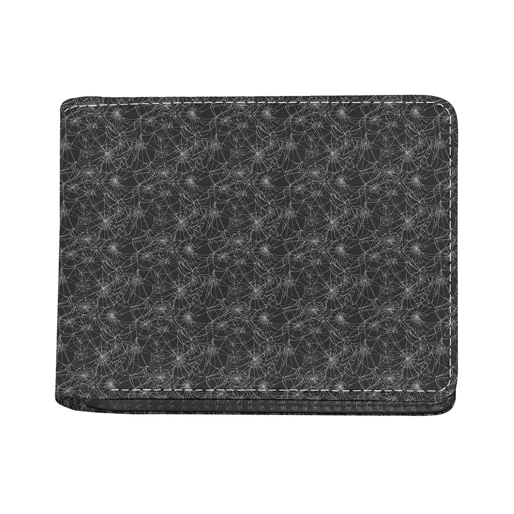 Halloween Cobweb Pattern Print Bifold Wallet