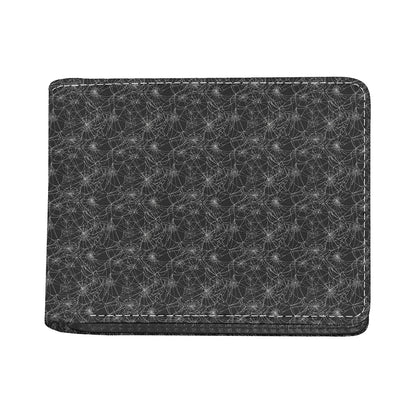 Halloween Cobweb Pattern Print Bifold Wallet