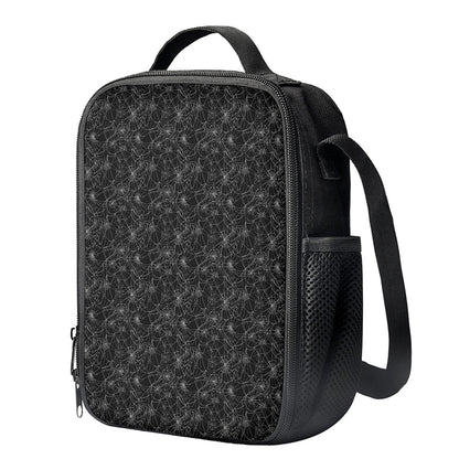 Halloween Cobweb Pattern Print Crossbody Lunch Bag