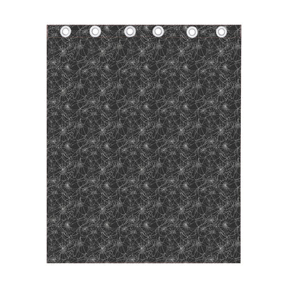 Halloween Cobweb Pattern Print Curtain