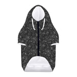 Halloween Cobweb Pattern Print Dog Zip Up Hoodie