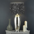 Halloween Cobweb Pattern Print Drum Lamp Shade