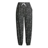 Halloween Cobweb Pattern Print Fleece Lined Knit Pants