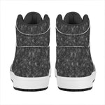 Halloween Cobweb Pattern Print High Top Leather Sneakers