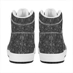 Halloween Cobweb Pattern Print High Top Leather Sneakers