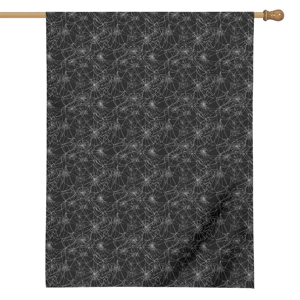 Halloween Cobweb Pattern Print House Flag