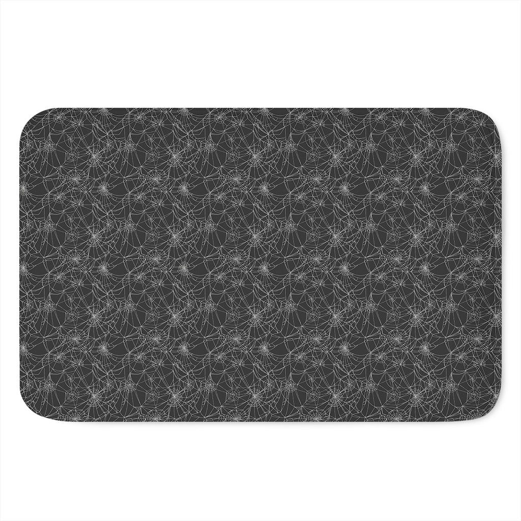 Halloween Cobweb Pattern Print Indoor Door Mat