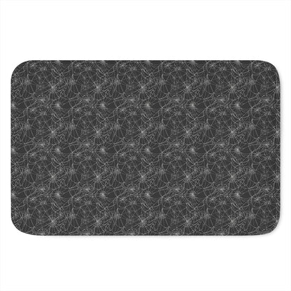 Halloween Cobweb Pattern Print Indoor Door Mat