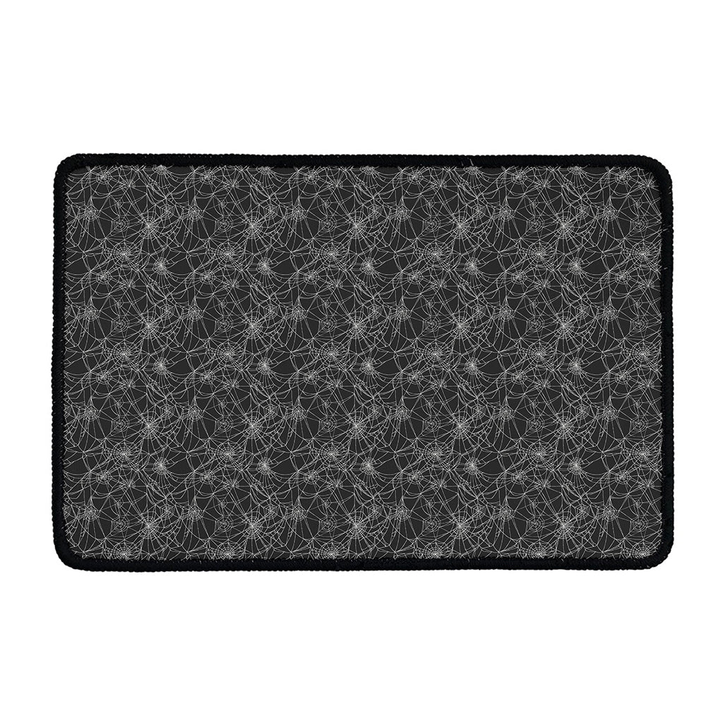 Halloween Cobweb Pattern Print Kitchen Mat