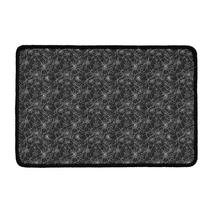 Halloween Cobweb Pattern Print Kitchen Mat