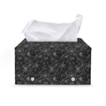 Halloween Cobweb Pattern Print Leather Tissue Box Cover