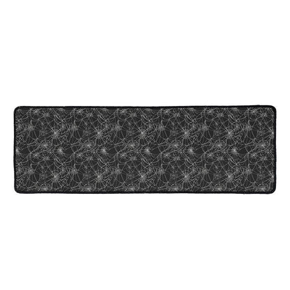 Halloween Cobweb Pattern Print Long Kitchen Mat