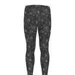 Halloween Cobweb Pattern Print Men's leggings