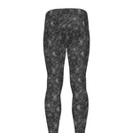 Halloween Cobweb Pattern Print Men's leggings