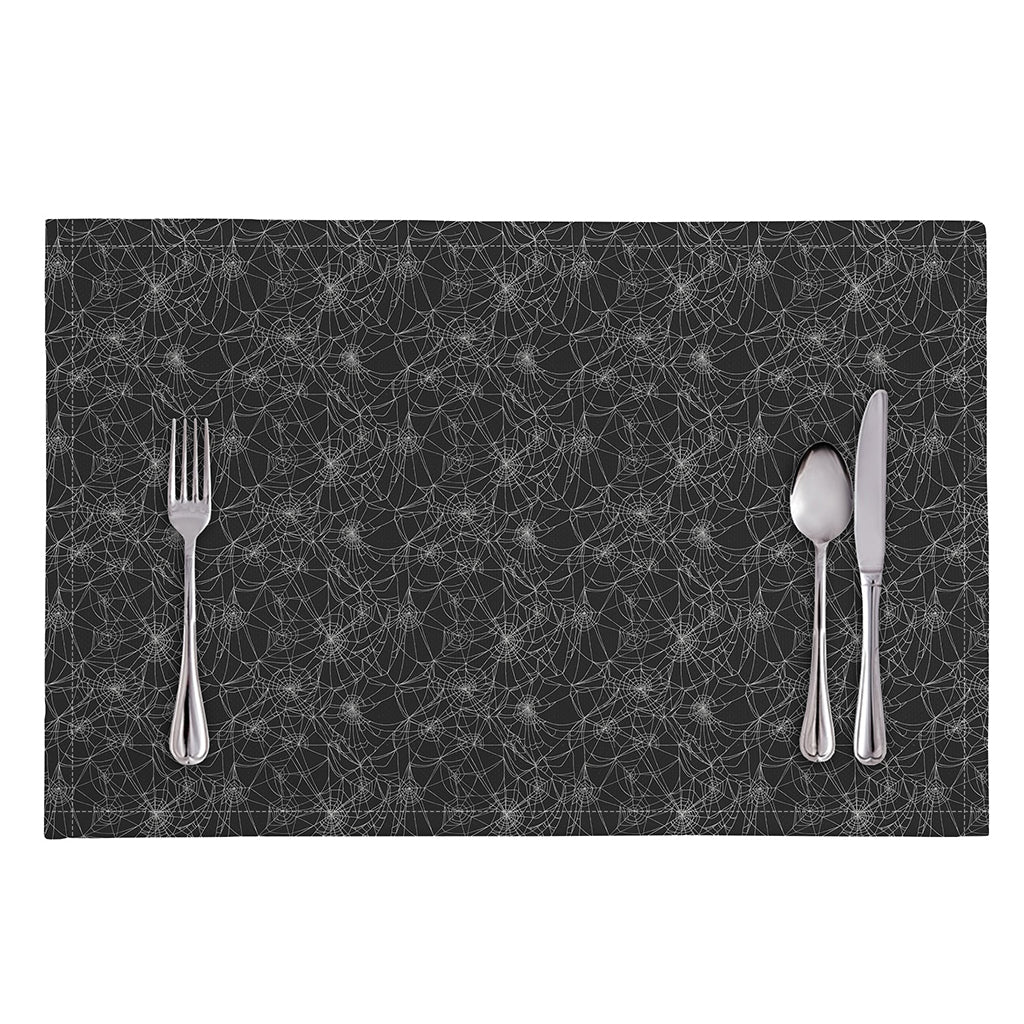 Halloween Cobweb Pattern Print Placemat