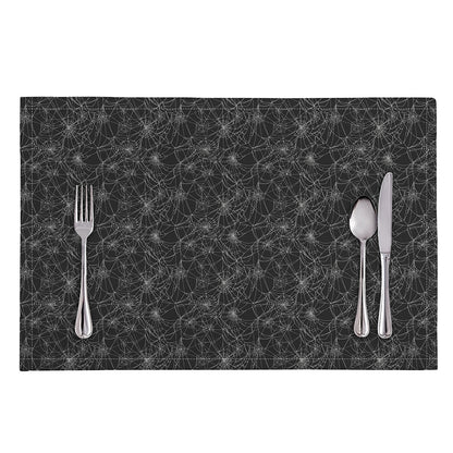 Halloween Cobweb Pattern Print Placemat
