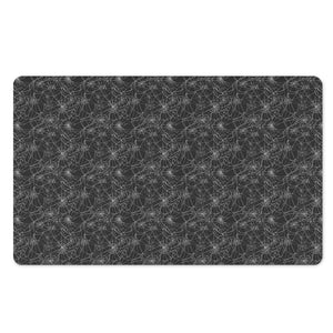 Halloween Cobweb Pattern Print Polyester Doormat