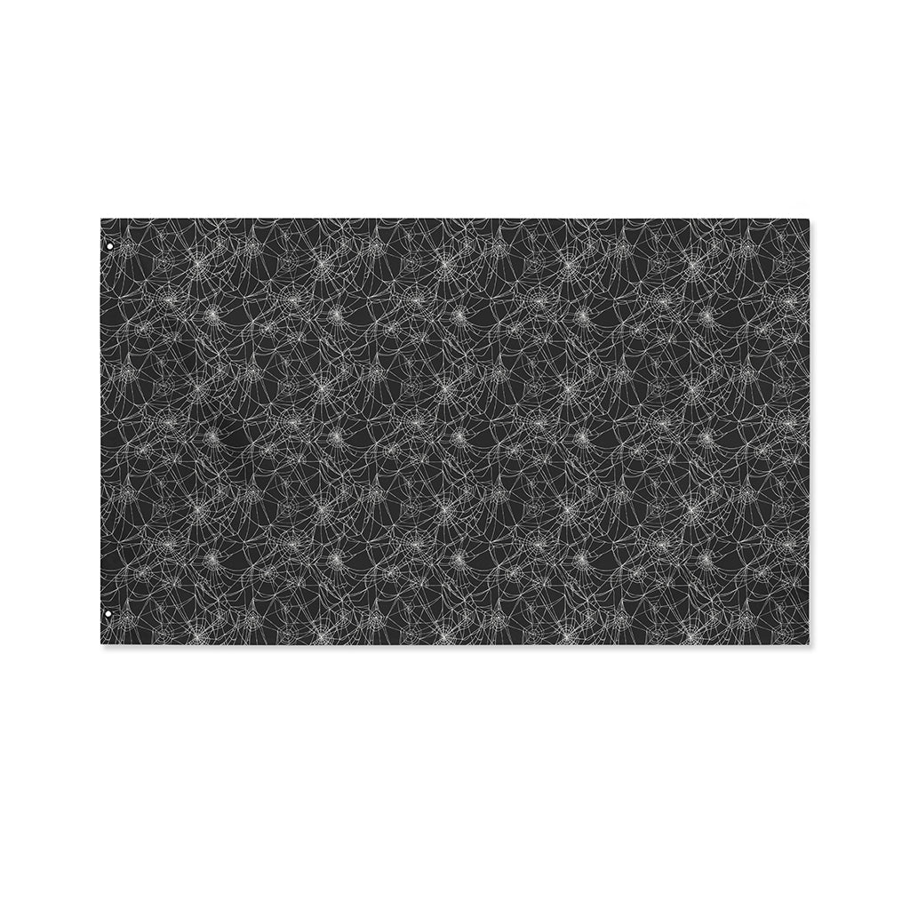 Halloween Cobweb Pattern Print Polyester Flag