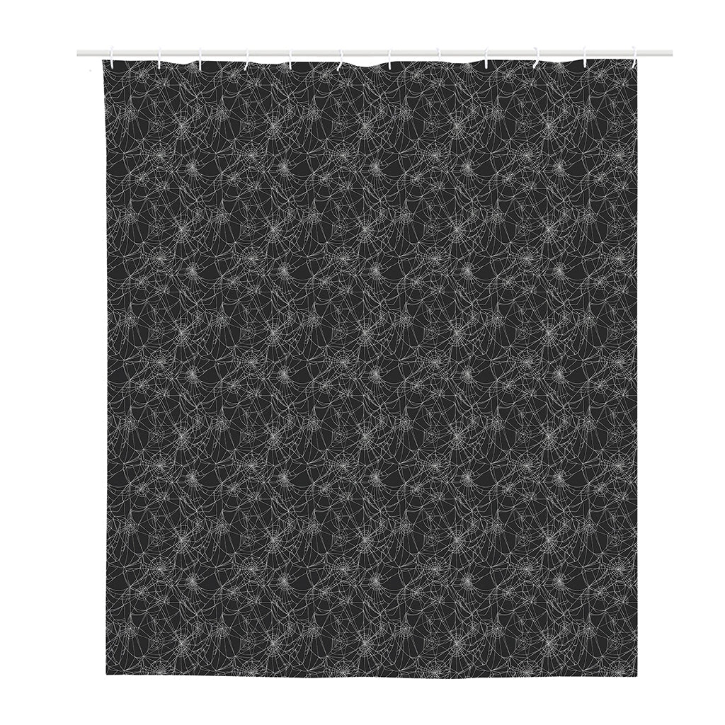 Halloween Cobweb Pattern Print Polyester Shower Curtain