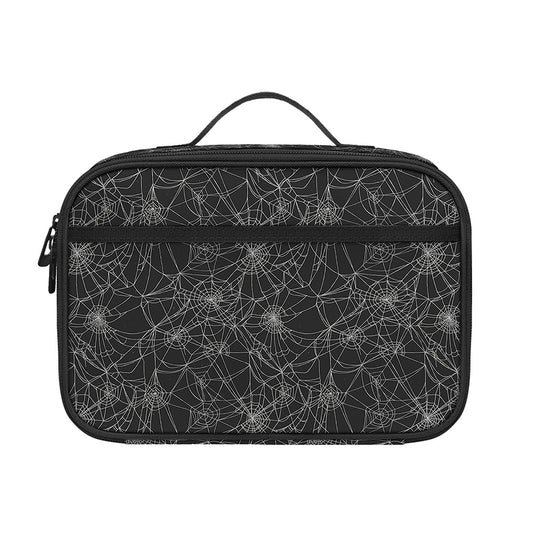 Halloween Cobweb Pattern Print Portable Lunch Bag
