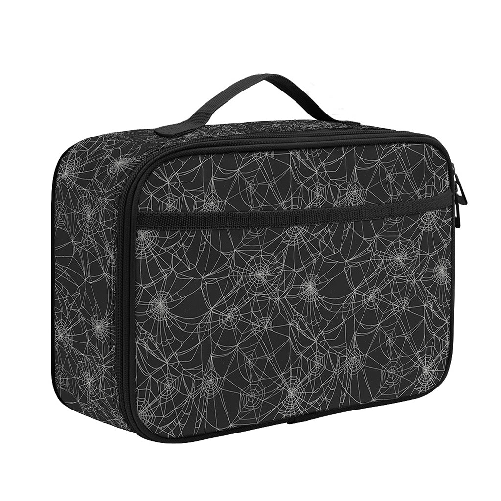 Halloween Cobweb Pattern Print Portable Lunch Bag