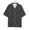 Halloween Cobweb Pattern Print Rayon Hawaiian Shirt