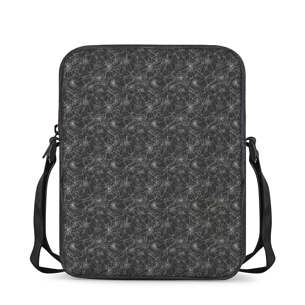 Halloween Cobweb Pattern Print Rectangular Crossbody Bag