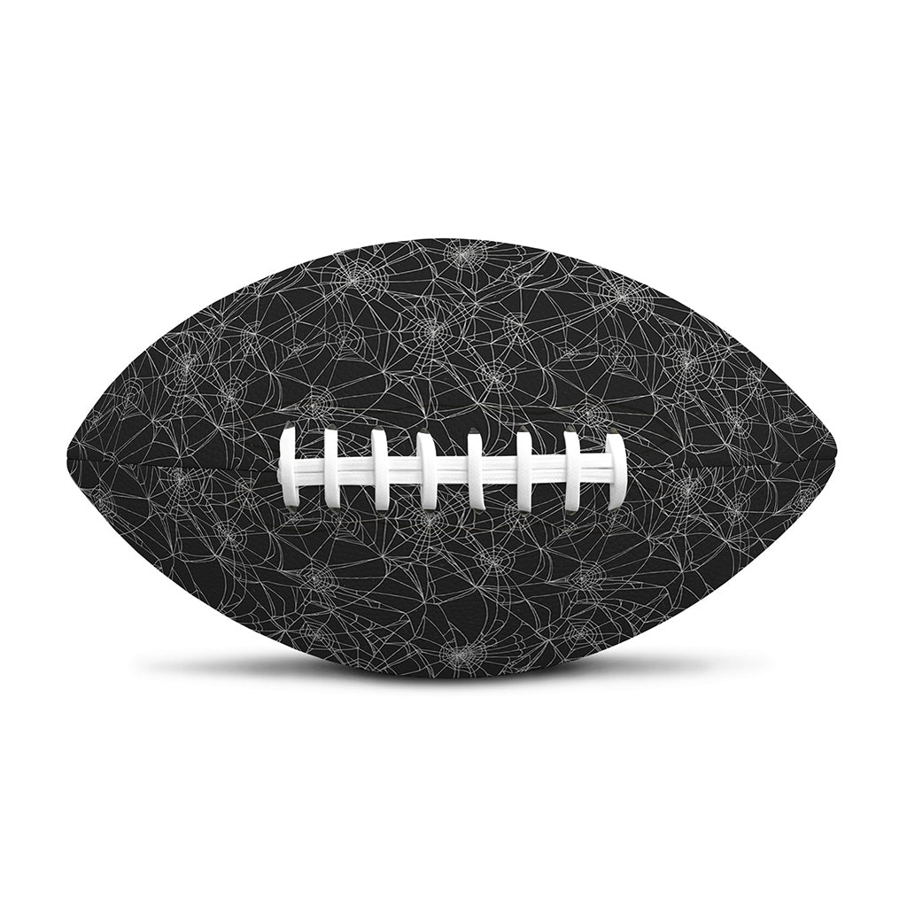 Halloween Cobweb Pattern Print Rugby Ball