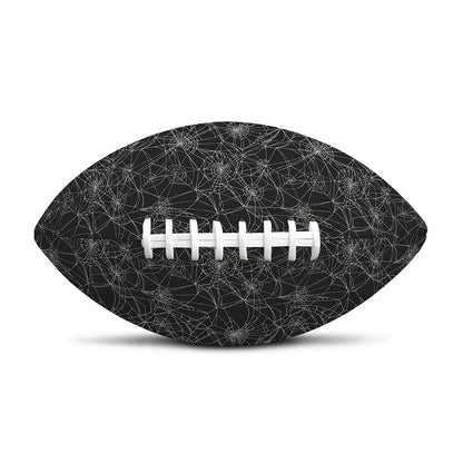 Halloween Cobweb Pattern Print Rugby Ball