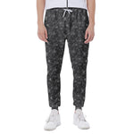 Halloween Cobweb Pattern Print Scuba Joggers