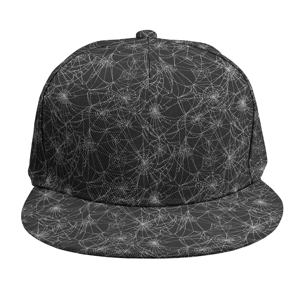 Halloween Cobweb Pattern Print Snapback Cap