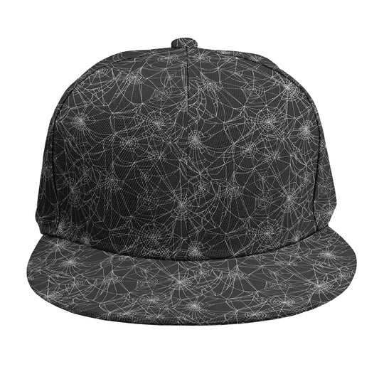 Halloween Cobweb Pattern Print Snapback Cap